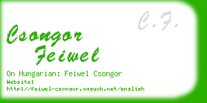 csongor feiwel business card